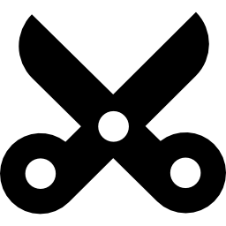 Scissor filled opened tool icon