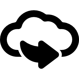 volgende op wolk icoon