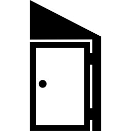 apertura de puerta cerrada icono