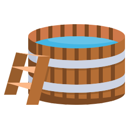 balde de madeira Ícone