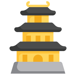 japans kasteel icoon