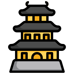 Японский замок иконка