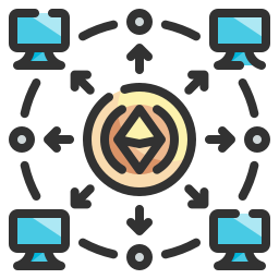decentralizzato icona