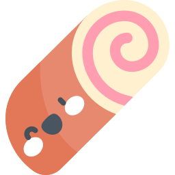 Roll cake icon