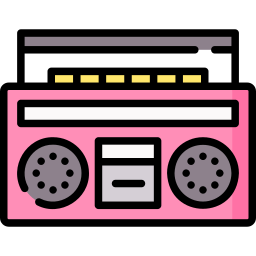 casete de radio icono