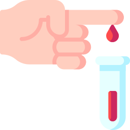 Blood sample icon