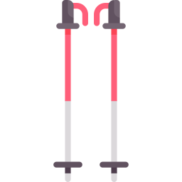 bâtons de ski Icône