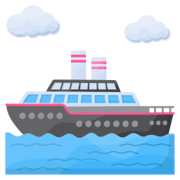 Cruise ship icon