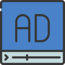 Video advertising icon