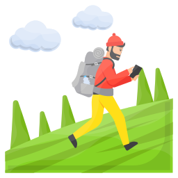 hiking icoon