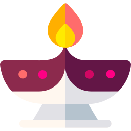 Oil lamp icon