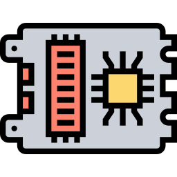 tarjeta de circuito impreso icono