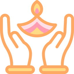 Diwali lamp icon