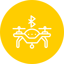 Camera drone icon