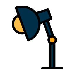 Desk lamp icon