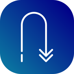 Down right arrow icon