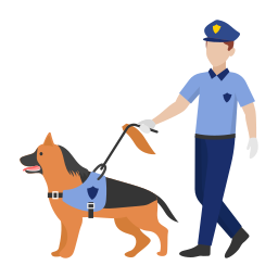 chien policier Icône