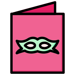 tarjeta de fiesta icono