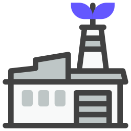 Eco factory icon