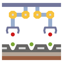 braccio robotico icona