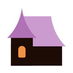 Haunted house icon