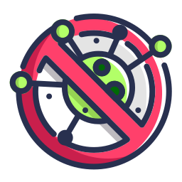 Virus warning icon