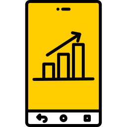 Mobile analytics icon