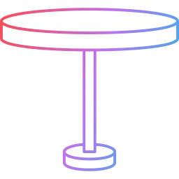 table circulaire Icône