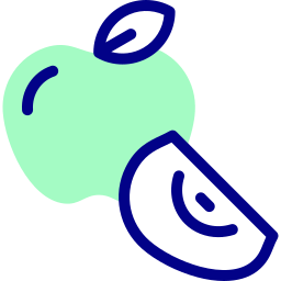 Зеленое яблоко иконка