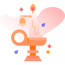 Candle clock icon