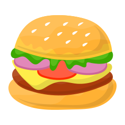 Сырный бургер иконка