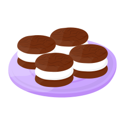 chispas de chocolate icono