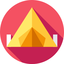 Camping tent icon