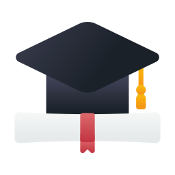 graduación icono