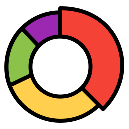 gráficos circulares icono