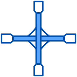 chiave a croce icona