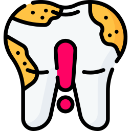 Dirty tooth icon