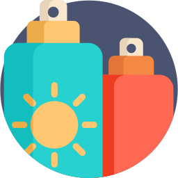 Sun lotion icon