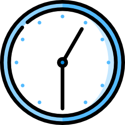 zegar ścienny ikona