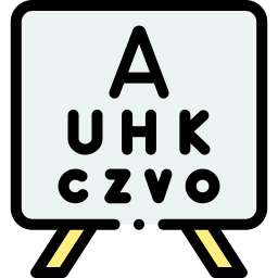 mesa de control de la vista icono