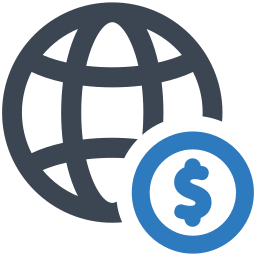 globales bankgeschäft icon