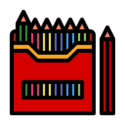 crayon de couleur Icône