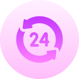 24-godzinny zegar ikona