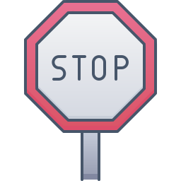 señal de stop icono