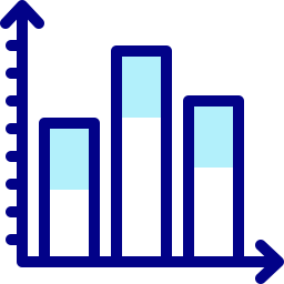 gráfico de barras Ícone