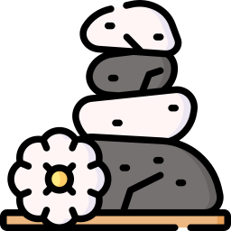 Hot stone icon