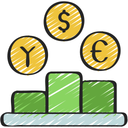 taux de change Icône