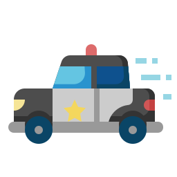 voiture de police Icône