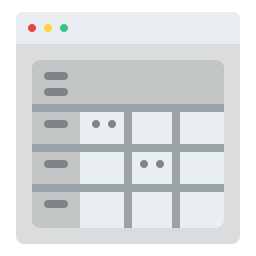 Data table icon