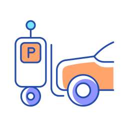 estacionamiento de autos icono